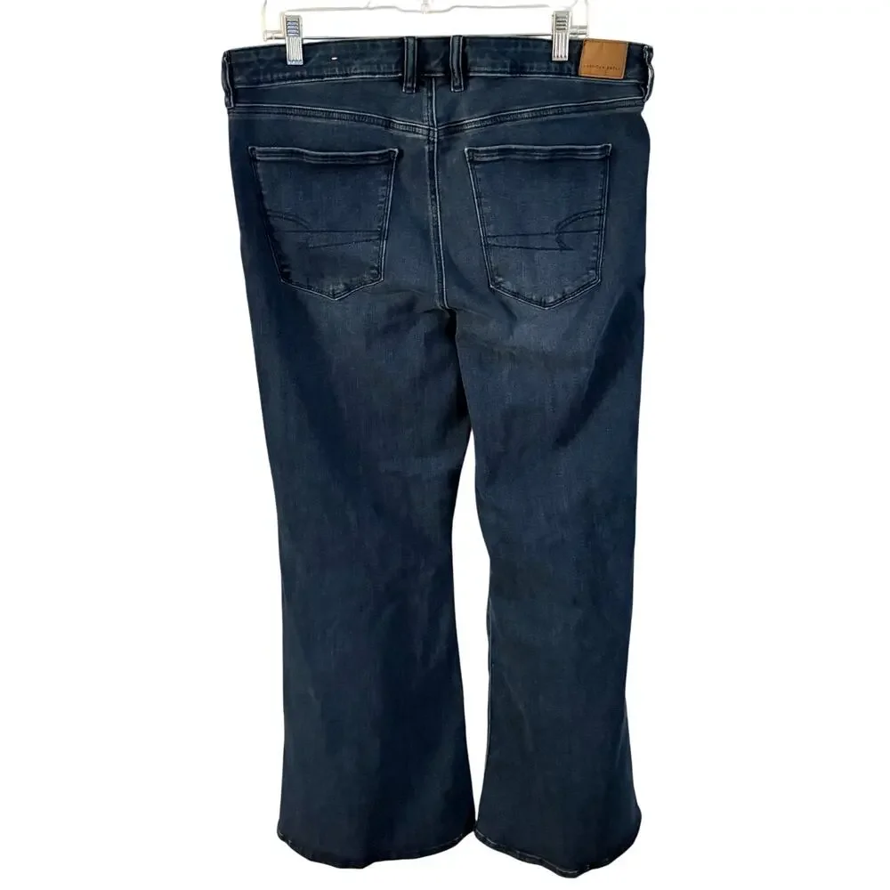 American Eagle Ne(x)t Level Stretch Festival Flare Jean 18 Regular Women’s Blue - Picture 3 of 7
